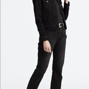 Levi 501 original cropped jeans